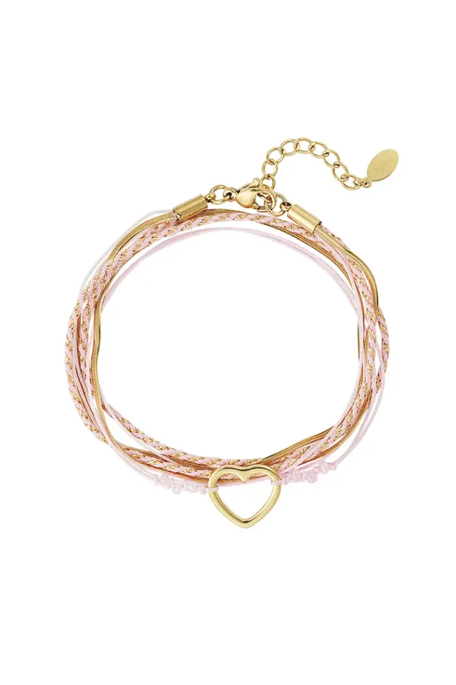 Armband summer flow lover - roze goud
