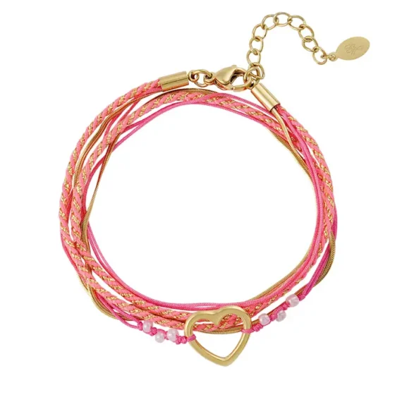 Armband summer flow lover - lichtroze