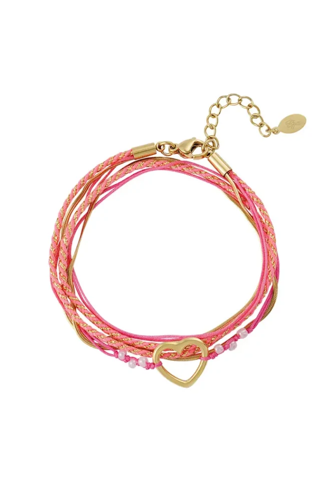 Armband summer flow lover - lichtroze