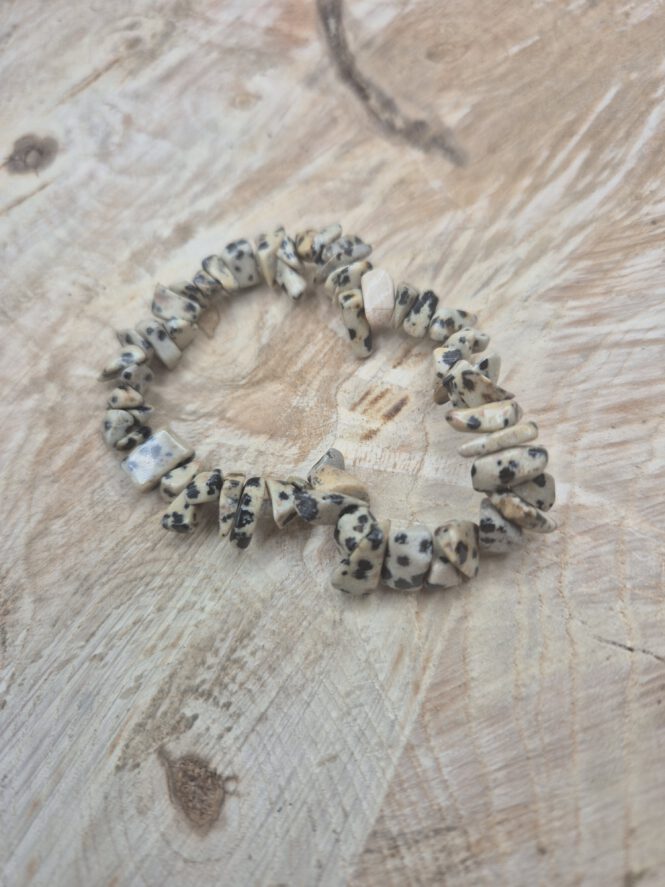 Splitarmband Jaspis Dalmatiër